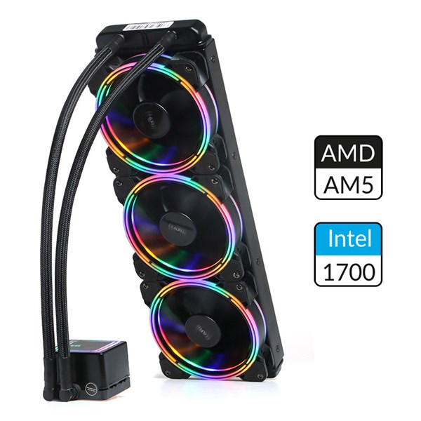 DARK 360mm W360 DKCCW360 RGB Sıvı Soğutmalı AM5-1700p İşlemci Fanı