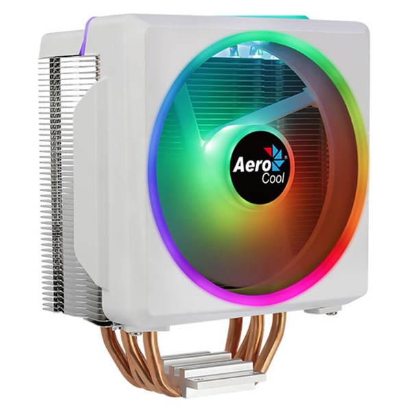 AEROCOOL CYLON 4F AE-CC-CYLN4F-W ARGB AM5-1700P HAVA SOĞUTMALI İŞLEMCİ FANI BEYAZ