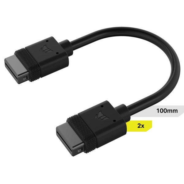 CORSAIR Cl-9011121-Ww iCUE LINK Kablosu, 2x 100mm Düz konnektörlü