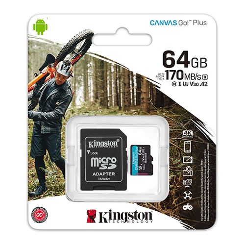 KINGSTON 64GB mıcroSD Canvas Go  SDCG3/64GB