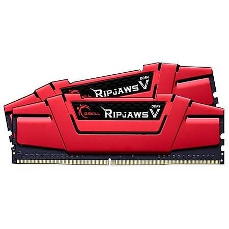 GSKILL 16GB DDR4 3000MHZ CL16 DUAL KIT PC RTAM RIPJAWSV F4-3000C16D-16GVRB KIRMIZI