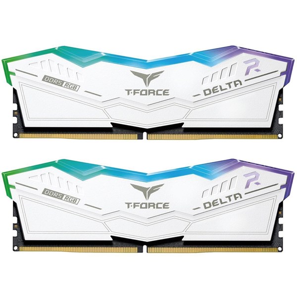 TEMA 32GB (2X 16GB) DDR5 5200MHZ CL 40 DUAL KIT RGB PC RAM DELTA FF4D532G5200HC40CDC01 BEYAZ