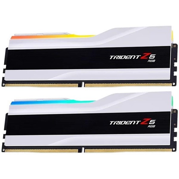 GSKILL 32GB (2X 16GB) DDR5 6000MHZ CL32 RGB DUAL KIT PC RAM TRIDENT Z5 F5-6000J3238F16GX2-TZ5RW BEYAZ