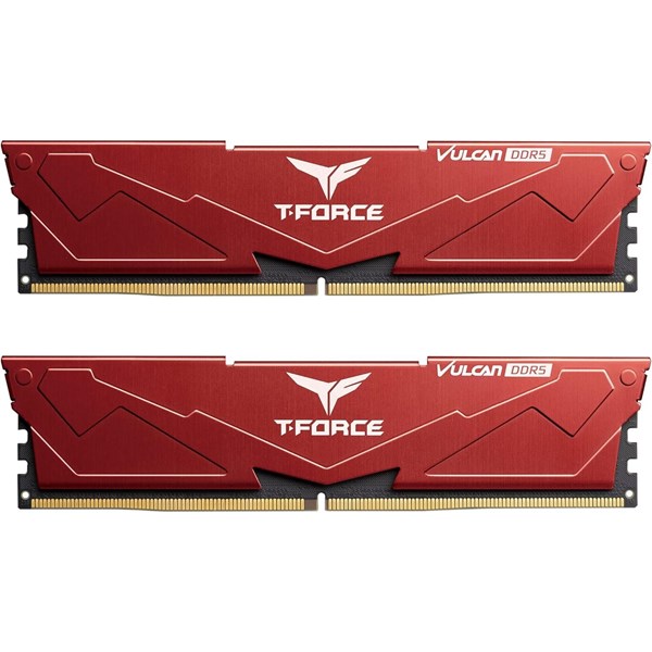 TEAM 32GB (2X 16GB) DDR5 6400MHZ CL40 DUAL KIT PC RAM T-FORCE FLRD532G6400HC40BDC01 KIRMIZI