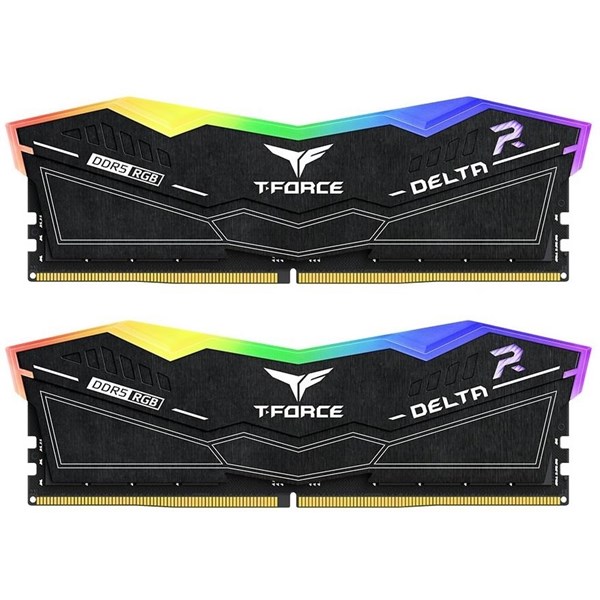 TEAM 32GB (2X 16GB) DDR5 6400MHZ CL40 RGB DUAL KIT PC RAM DELTA FF3D532G6400HC40BDC01