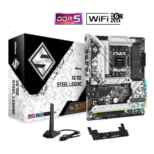 ASROCK Z670E STEEL LEGEND WIFI-6E DDR5 HDMI-DP USBC PCIE 5.0 AM5 ATX