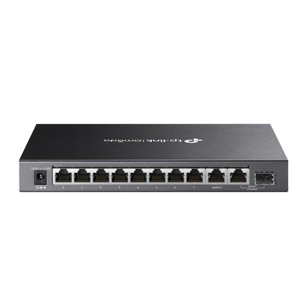 TP-LINK 8port DS110GMP GIGABIT 1-SFP 2-UPLINK 123W FULL POE YÖNETİLEMEZ SWITCH