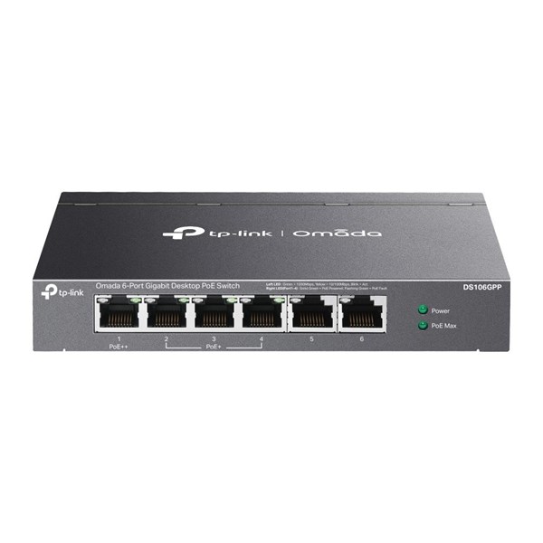 TP-LINK 5port DS106GPP GIGABIT 60W 3port POE YÖNETİLEMEZ SWITCH