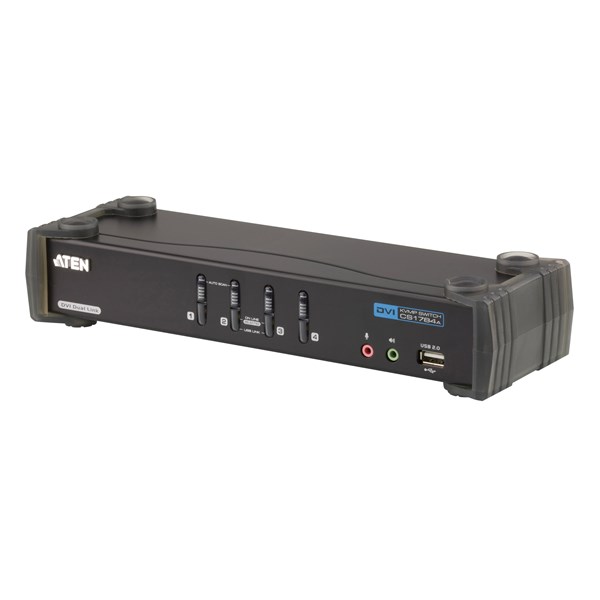 ATEN ATEN-CS1784A 4-Port USB DVI Dual Link/Audio KVMP™ Switch 