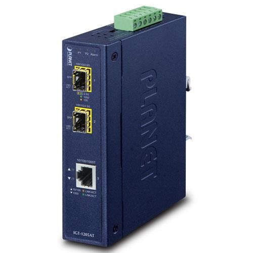 PLANET PL-IGT-1205AT 2-SFP 2.5-GBE MEDYA DÖNÜŞTÜRÜCÜ