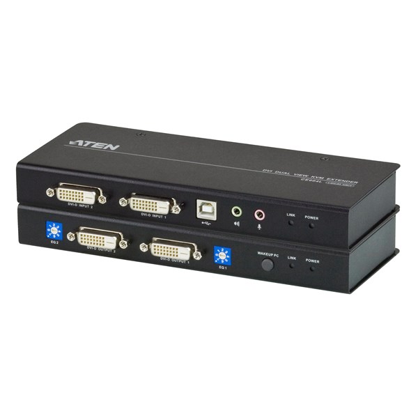 ATEN ATEN-CE604 USB DVI Dual View Cat 5 KVM Extender (1024 x 768@60m) 