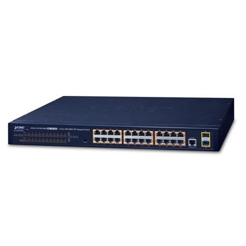 PLANET PL-GS-4210-24P2S 24port GIGABIT 2-SFP 300W FULL POE YÖNETİLEBİLİR SWITCH