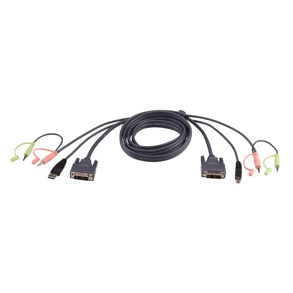 ATEN ATEN-2L-7D05U 5metre USB DVI-D Tek Bağlantılı KVM Kablosu