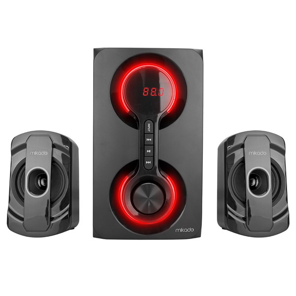 Mikado MD-221BT 2+1 40W Siyah Multimedya FM/BT/SD/USB Speaker Hoparlör