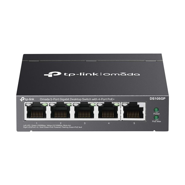 TP-LINK 5port DS105GP GIGABIT 4port 65w PoE Switch