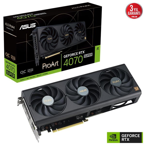 ASUS 12GB PROART RTX4070S-O12G GDDR6X HDMI-DP PCIE 4.0