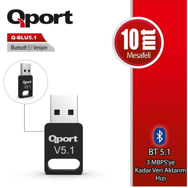 QPORT Q-BLU5.1 USB Bluetooh V5.1