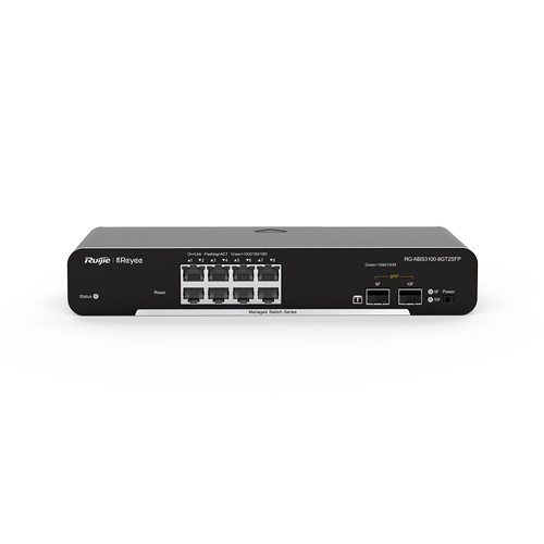 RUIJIE 8port REYEE RG-NBS3100-8GT2SFP GIGABIT 2X SFP Yönetilebilir Switch Kutu Açık (Outlet)