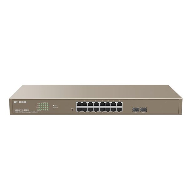 IP-COM 16port G3318P-16-250W GIGABIT  2-SFP 250W FULL POE CLOUD YÖNETİLEBİLİR RACKMOUNT SWITCH 