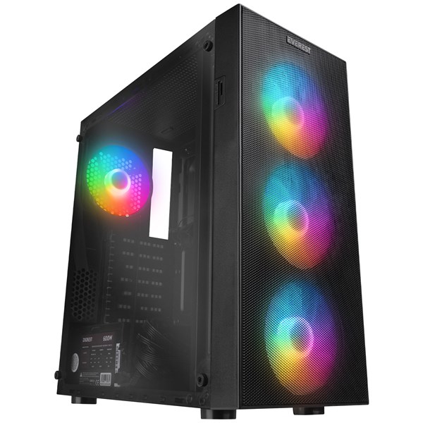 EVEREST 600W FACED-V5 GAMING Mid-Tower PC Kasası