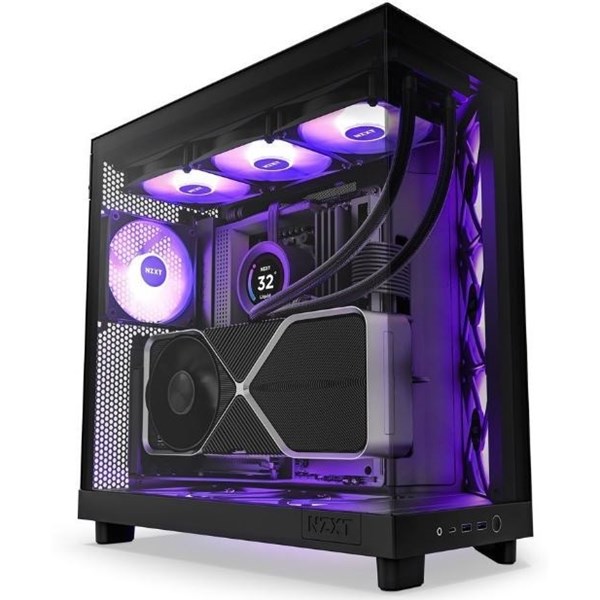 NZXT H6 FLOW CC-H61FB-R1 GAMING MID-TOWER PC KASASI