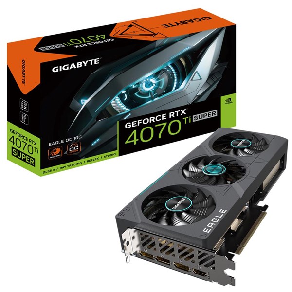 GIGABYTE 16GB RTX4070TI SUPER EAGLE GV-N407TSEAGLE OC-16 GDDR6X PCIE 4.0