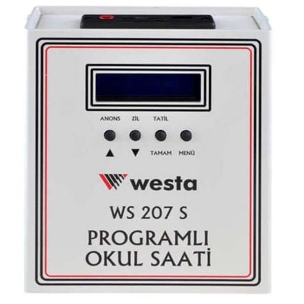 WESTA WS-207S Usb Girişli Akıllı Okul Saati