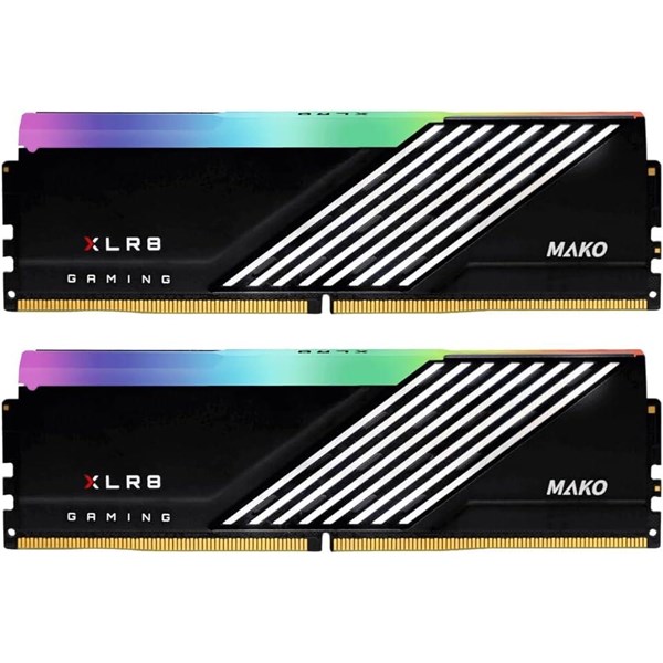 PNY 32GB (2X 16GB) DDR5 6400MHZ CL40 RGB DUAL KIT PC RAM XLR8 GAMING MACO EPIC-X MD32GK2D5640040MXRGB