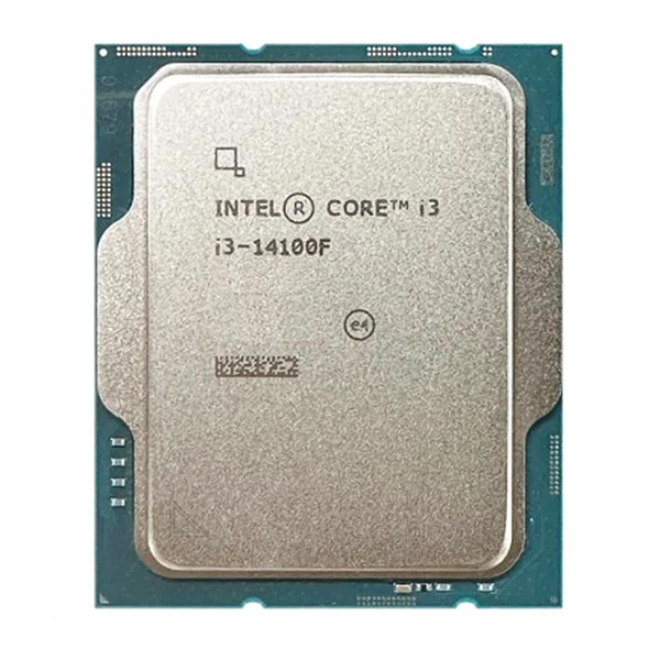 INTEL CORE i3 14100F 17MB 4çekirdekli VGA YOK 1700p 58w Kutusuz+Fansız