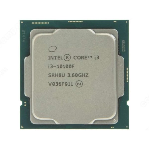 INTEL CORE i3 10100F 6MB 4çekirdekli VGA YOK 1200p 65w Kutusuz+Fansız