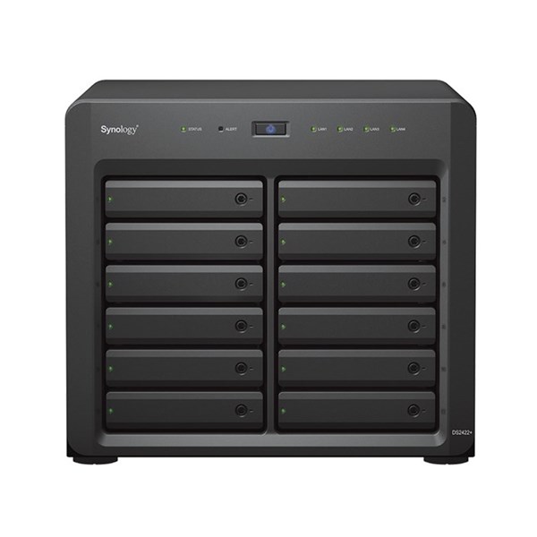 SYNOLOGY DS2422 PLUS RYZEN V1500B-4GB RAM--12-diskli Nas Sunucu (Disksiz)