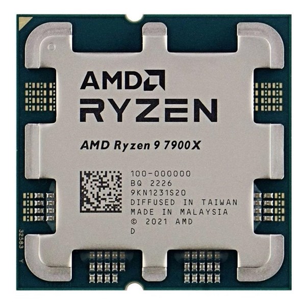 AMD RYZEN 9 7900X 78MB 12çekirdekli O/B UHD AM5 170w Kutusuz+Fansız