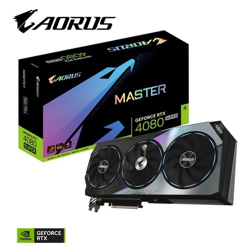 GIGABYTE 16GB RTX4080 SUPER AORUS MASTER 16G GV-N408SAORUS M-16GD GDDR6X PCIE 4.0