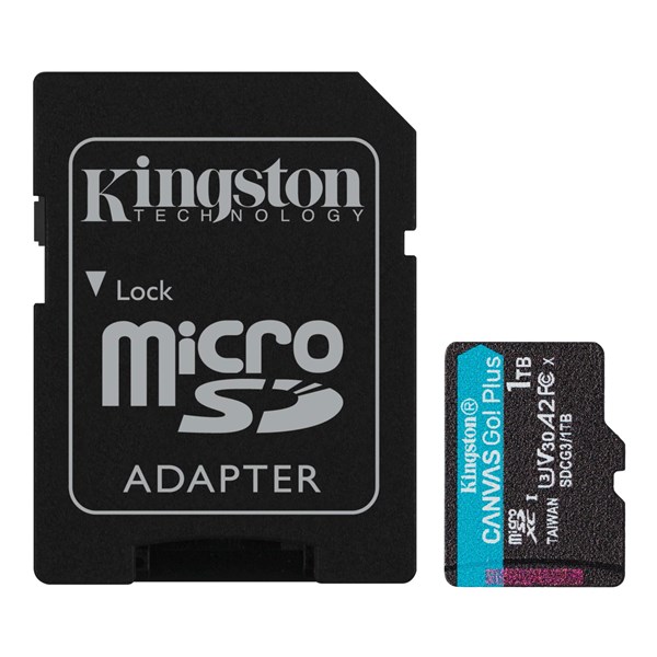 KINGSTON 1TB CanvasGo+ SDCG3/1TB MICRO-SD HAFIZA KARTI