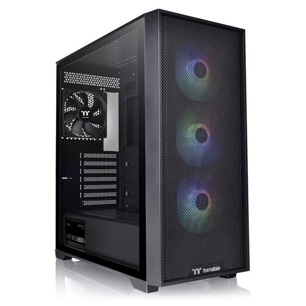 THERMALTAKE 650W 80+ BRONZE H390 TG CA-3Y9-65S1WE-00 4-RGB FANLI GAMING MIC TOWER PC KASASI