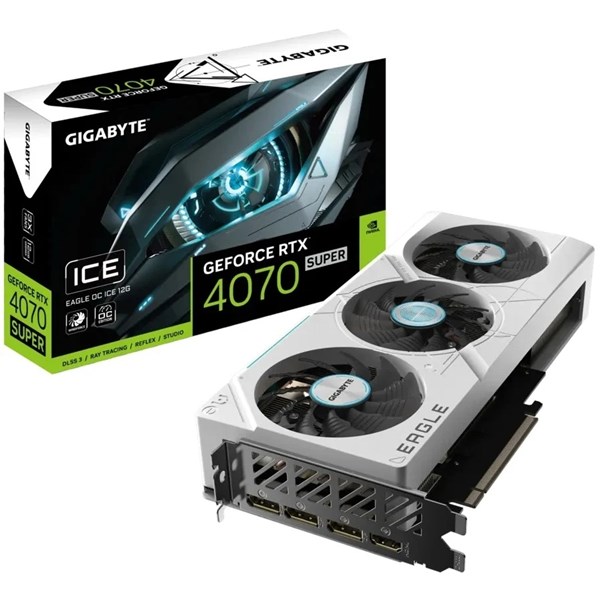 GIGABYTE 12GB RTX4070 SUPER AERO EAGLE BEYAZ N407SEAGLEOCICE12G HDMI-DP PCIE 4.0