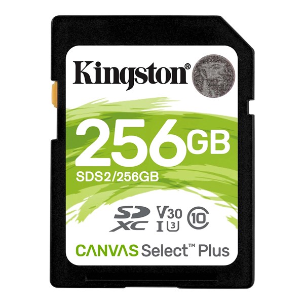 KINGSTON 256GB Canvas Select Plus SDS2/256GB SDXC HAFIZA KARTI