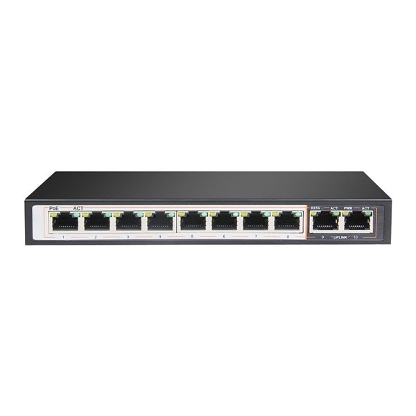 D-LINK 10port 120w FULL PoE DGS-F1010P-E/E GIGABIT 2X-UPLINK Yönetilemez Poe Switch