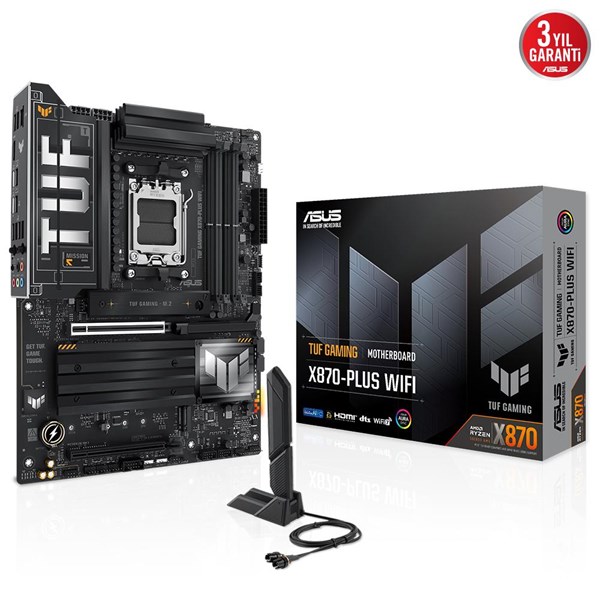 ASUS TUF GAMING X870-PLUS WIFI-7 DDR5 HDMI DP PCIE 5.0 AM5 ATX	