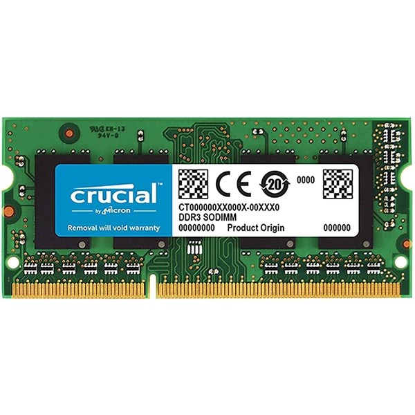 CRUCIAL 8GB DDR3 1600MHZ NOTEBOOK RAM VALUE CT102464BF160B 1.35V