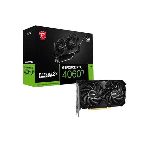 MSI 8GB RTX4060TI 8G VENTUS 2X BLACK E1 GDDR6 HDMI-DP PCIE 4.0