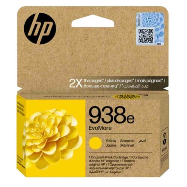 Hp 4S6y1pe (938E) Sarı Mürekkep Kartuş