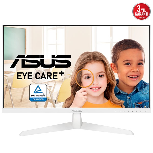 ASUS 23.8" IPS VY249HE-W 1MS 75Hz HDMI EV Ofis Tipi Monitör Beyaz