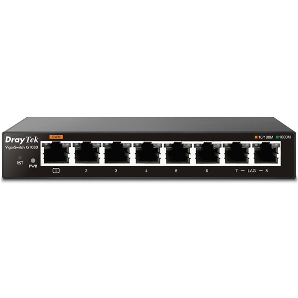 DRAYTEK 8port G1080 Gigabit Yönetilebilir Switch Desktop