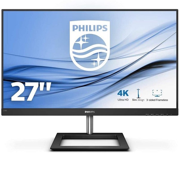 PHILIPS 27" IPS 278E1A-00 4MS 60Hz HDMI-DP EV Ofis Tipi Monitör (3840 X 2160)