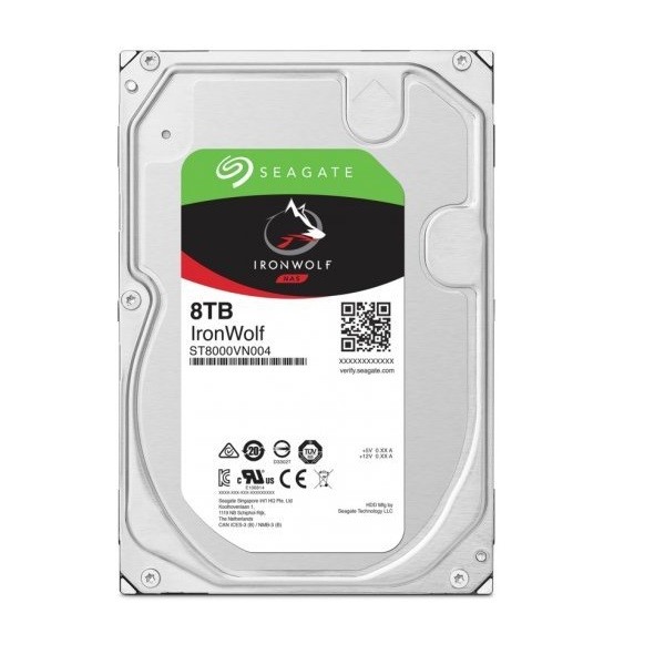 SEAGATE 3.5" 8TB IRONWOLF ST8000VN004 7200 RPM 256MB SATA-3 NAS Diski