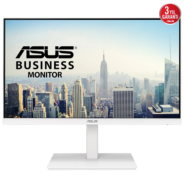 ASUS 23.8" IPS VA24EQSB-W 75Hz HDMI-DP EV Ofis Tipi Pivot Monitör Beyaz