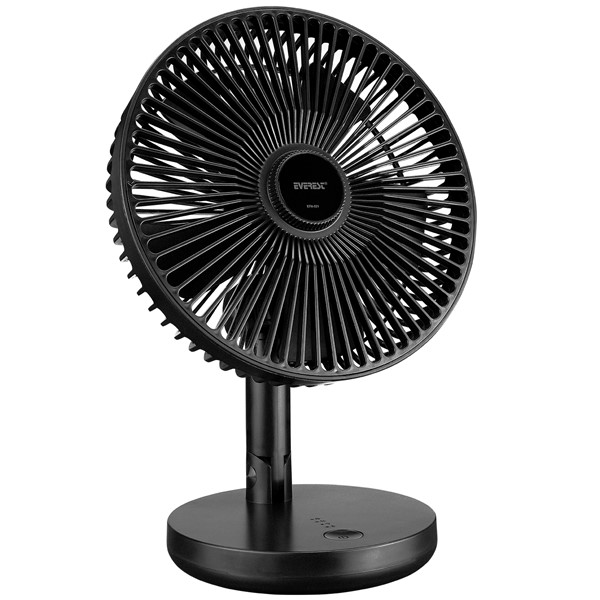 Everest EFN-521 Masaüstü Taşınabilir Şarjlı Siyah 1200mAh Usb Fan
