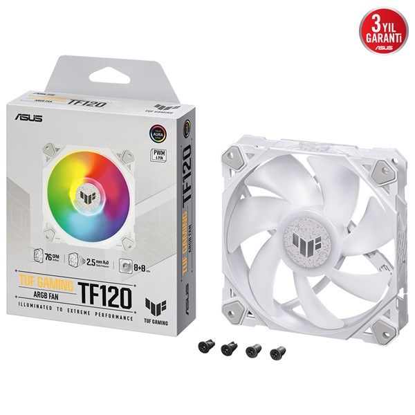 ASUS TUF TF120 ARGB 12CM KASA FANI BEYAZ