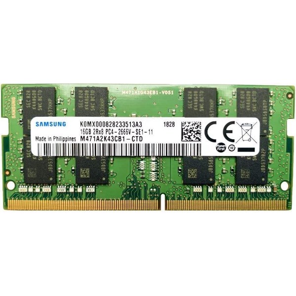SAMSUNG 16GB DDR4 2666MHZ NOTEBOOK RAM VALUE M471A2K43CB1-CTD